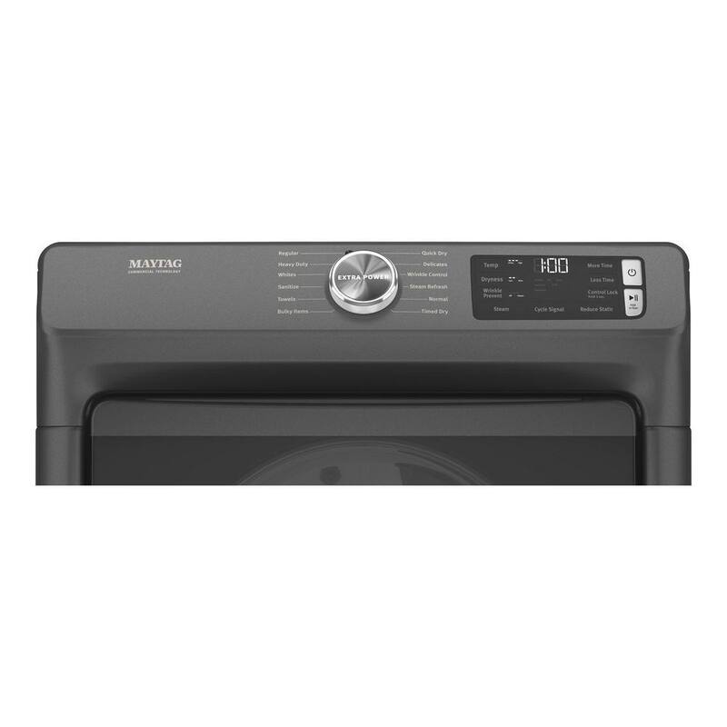 Vented Gas Dryer in Volcano Black W17420