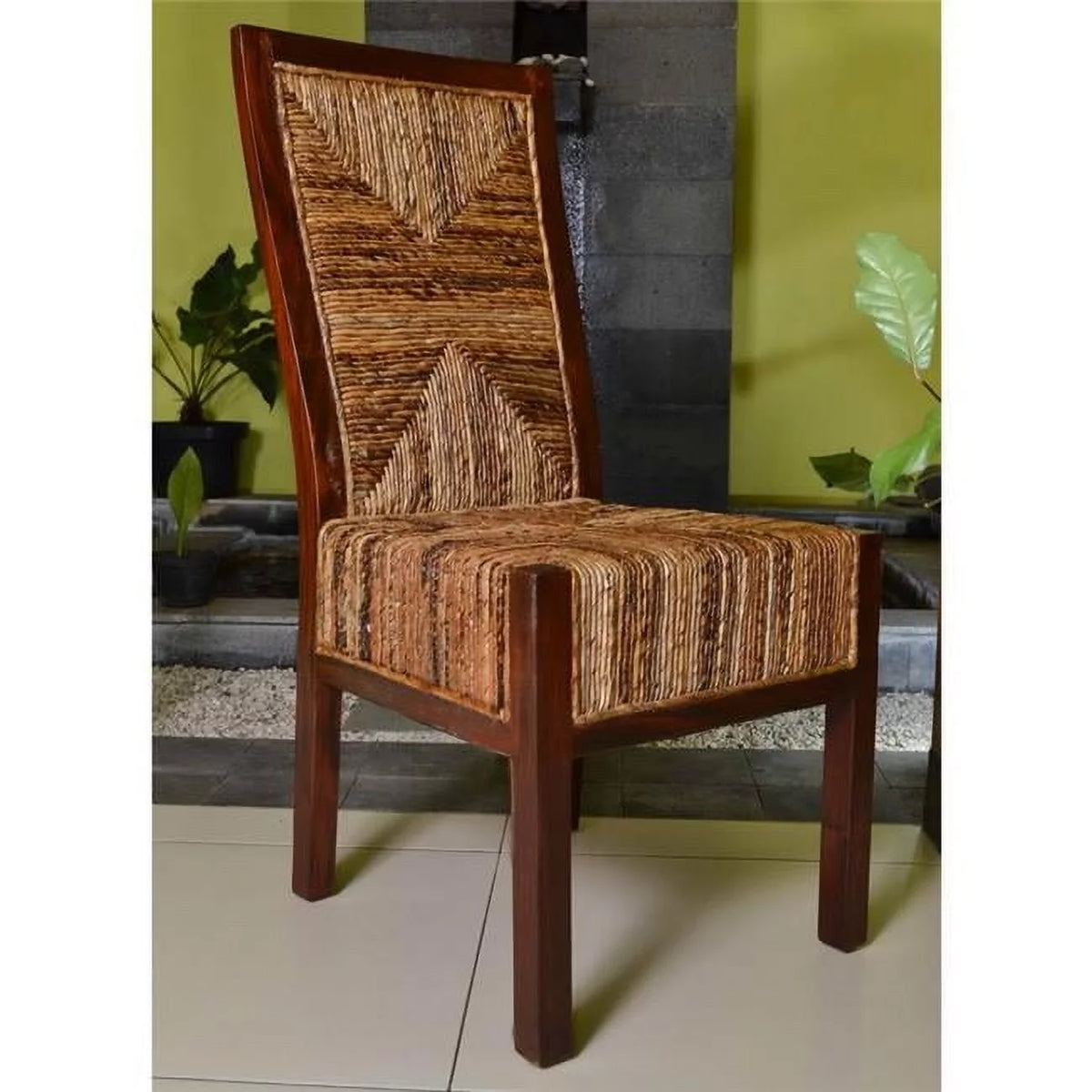 Brown Mahogany Dining Chair Z651457