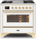 White Dual Fuel Propane Gas Range S23270