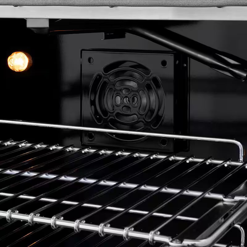 36 in. 6-Burner Freestanding Gas Range and Convection Oven in Stainless Steel and Polished Gold Y5789