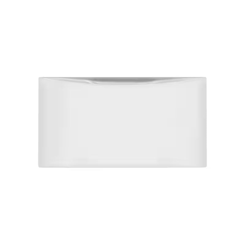White Laundry Pedestal with Storage Drawer Z39369