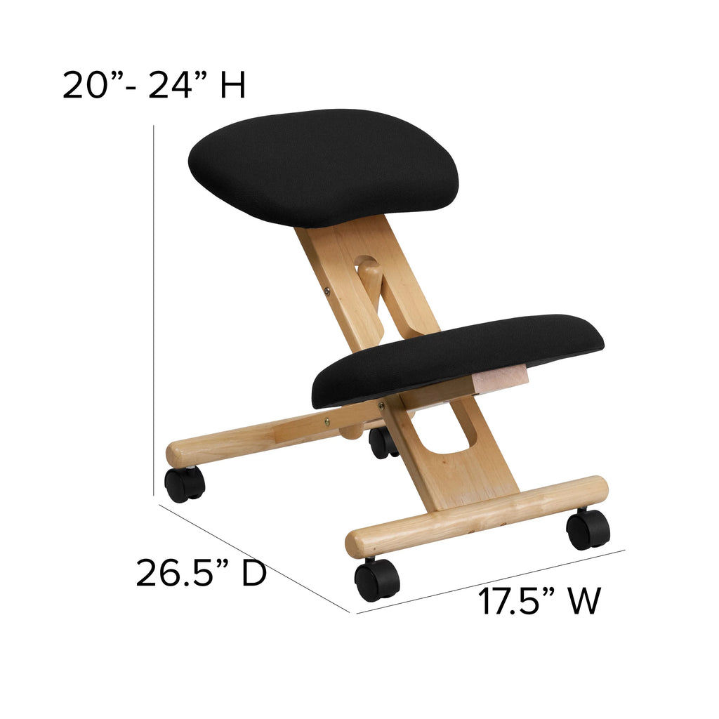 Black Ergonomic Kneeling Office Chair K63895