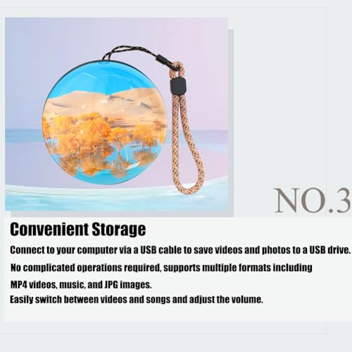 Black USB Rechargeable Memory Sphere Lamp V9528