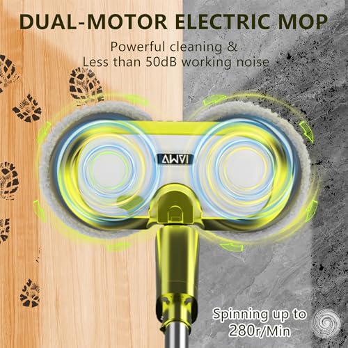 Cordless Electric Spin Mop with Water Spray Y3699