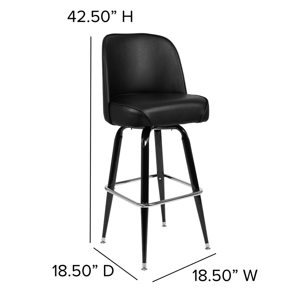 2 Pack Metal Swivel Barstool H9044