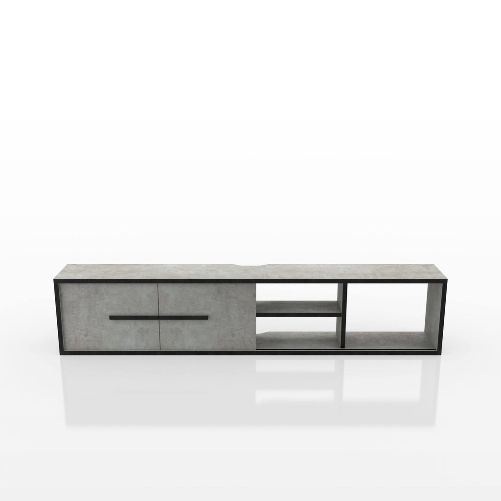Reclaimed Oak Wall-Mounted Media Console B962974