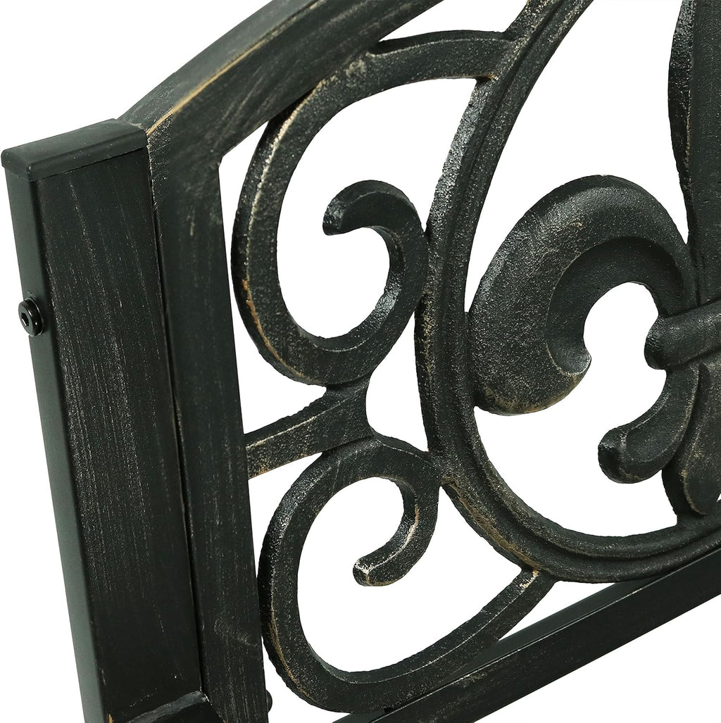Cast Iron and Steel Outdoor Rocking Chair W601478
