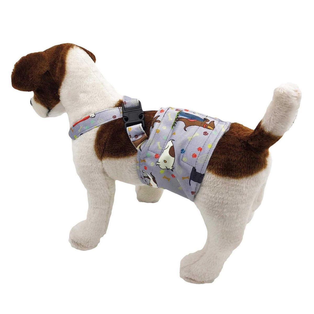 Washable Fleece Dog Diaper with Suspender S93539
