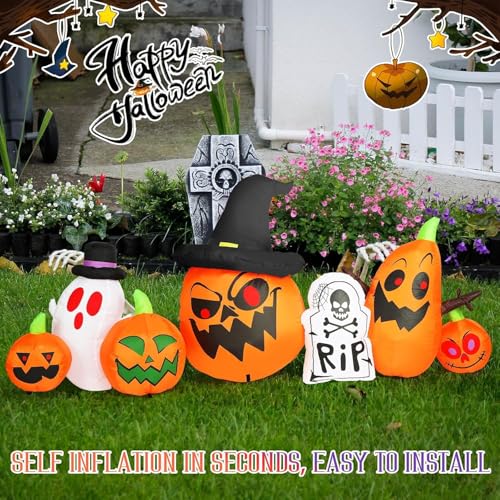 8FT Halloween Inflatable Decorations with LED Lights D766397