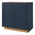 Navy Square Door Sink Base Cabinet V61561
