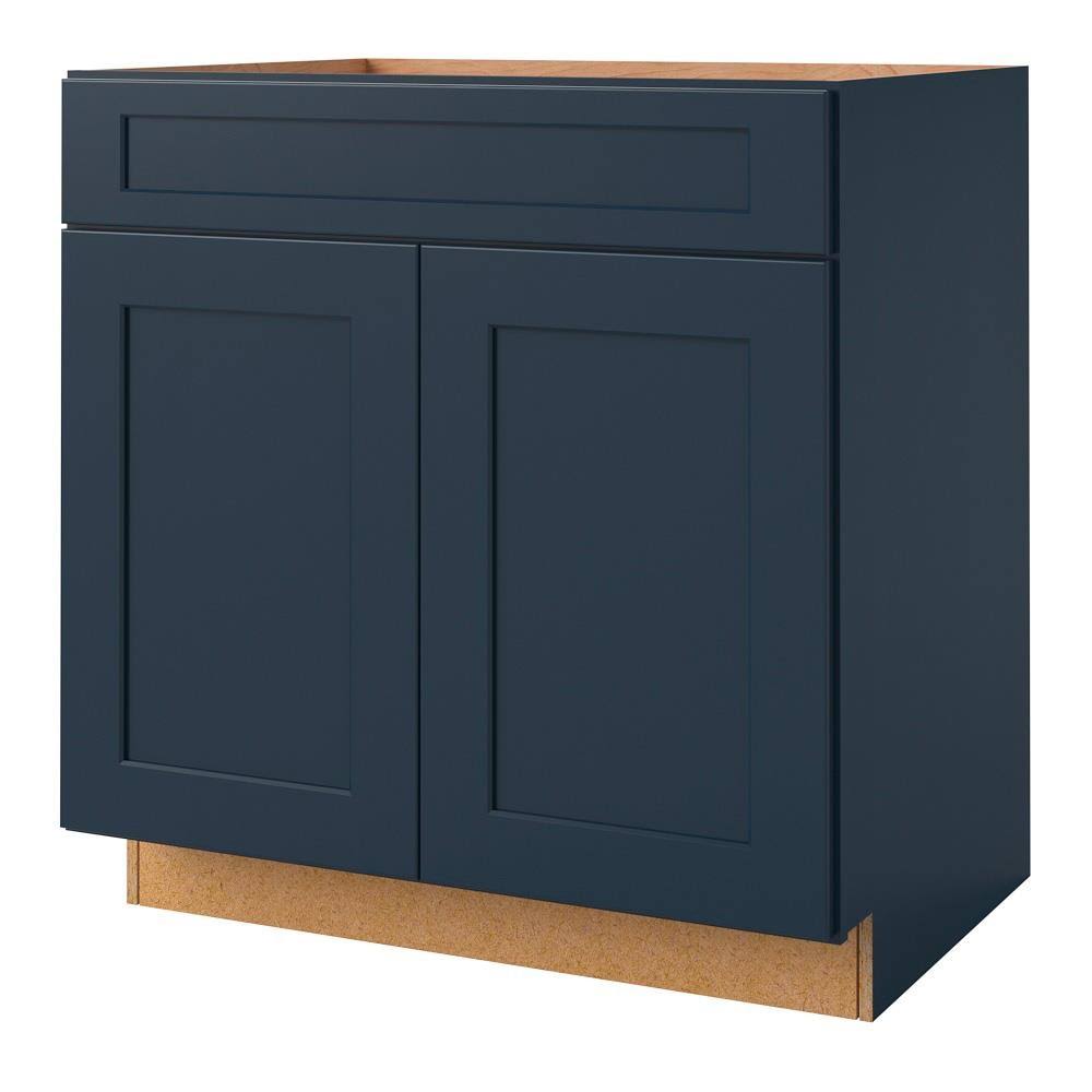 Navy Square Door Sink Base Cabinet V61561