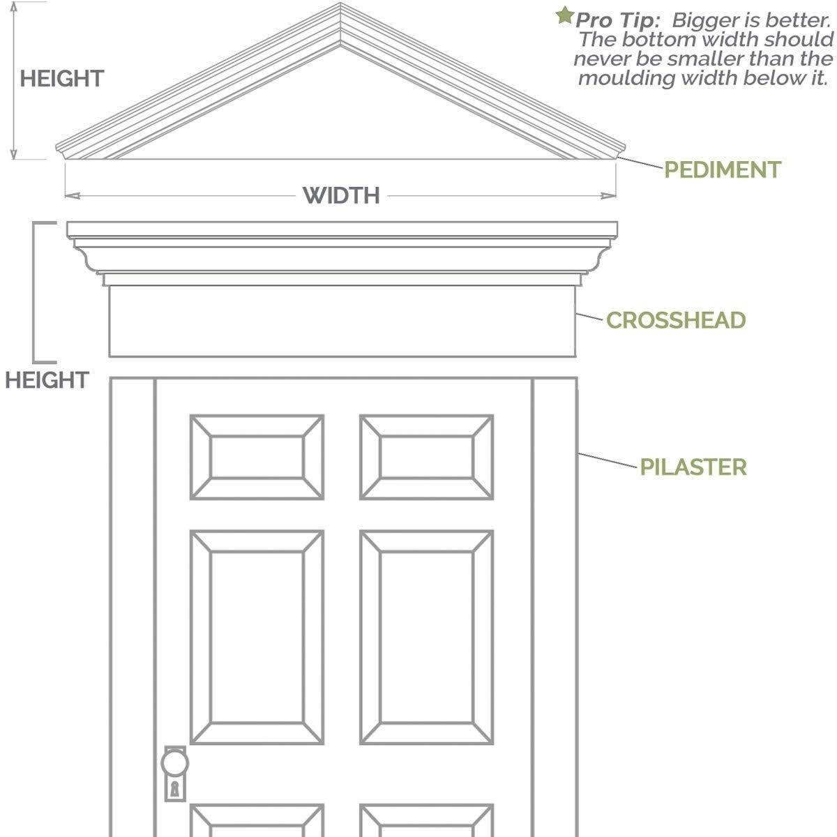 PVC Pilaster with Capital & Base (Pair) N6681