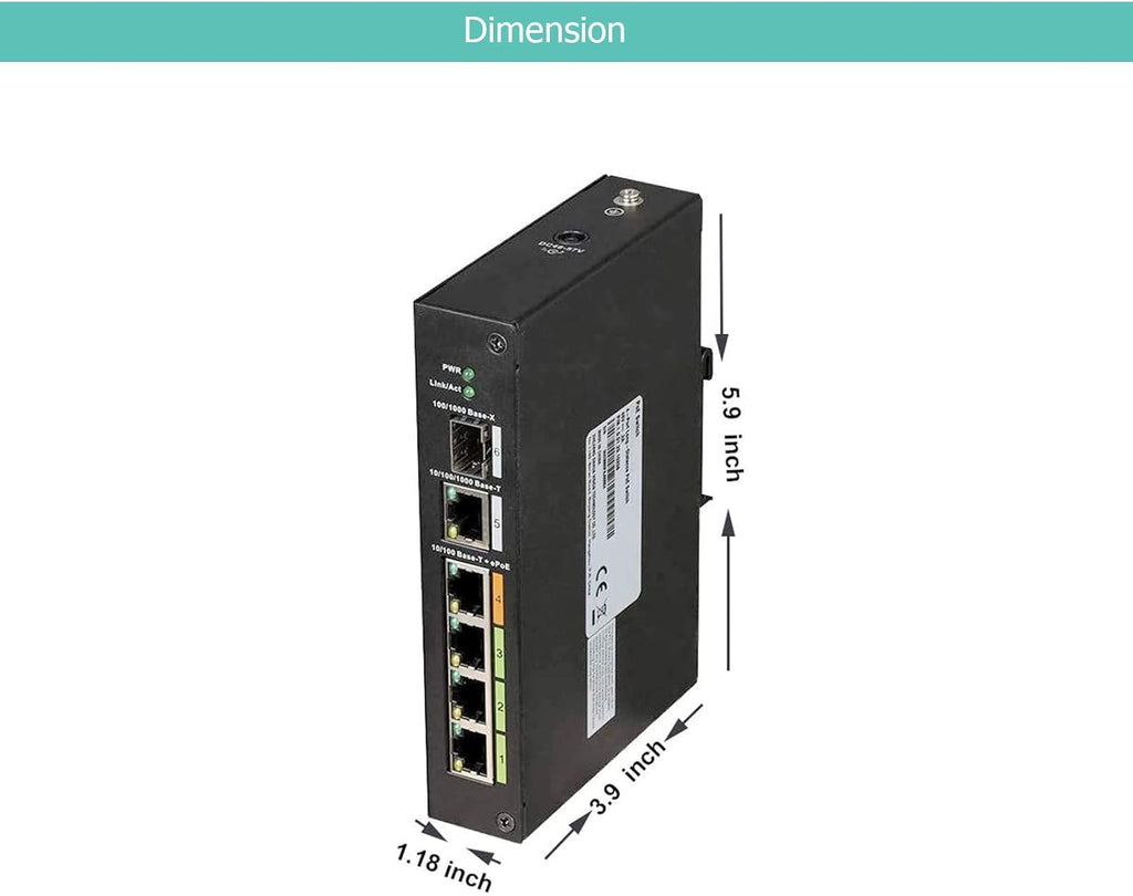 4 Port POE EOC Hybrid ePOE Switch with Ethernet Over Coax P15631