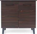Modern 3-Shelf Faux Wood Cabinet A906727