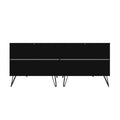 Off White 6 Drawer Double Dresser with Metal Legs B557135