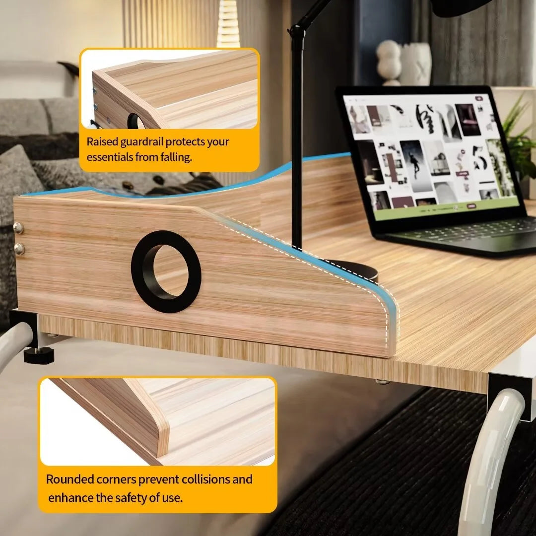 Height Adjustable Overbed Table with Wheels X3391