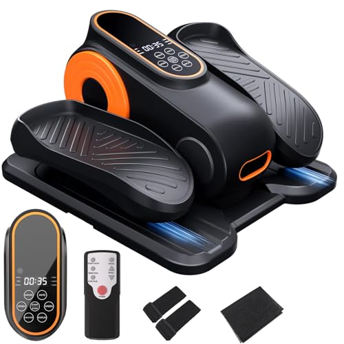 Under Desk Elliptical Machine, Quiet Portable Electric Seated Pedal Exerciser with Remote Control & 12 Adjustable Speeds L2871