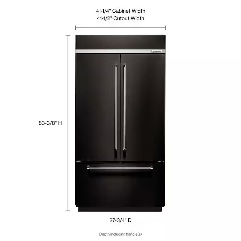 Black Stainless Built-In French Door Refrigerator B6921