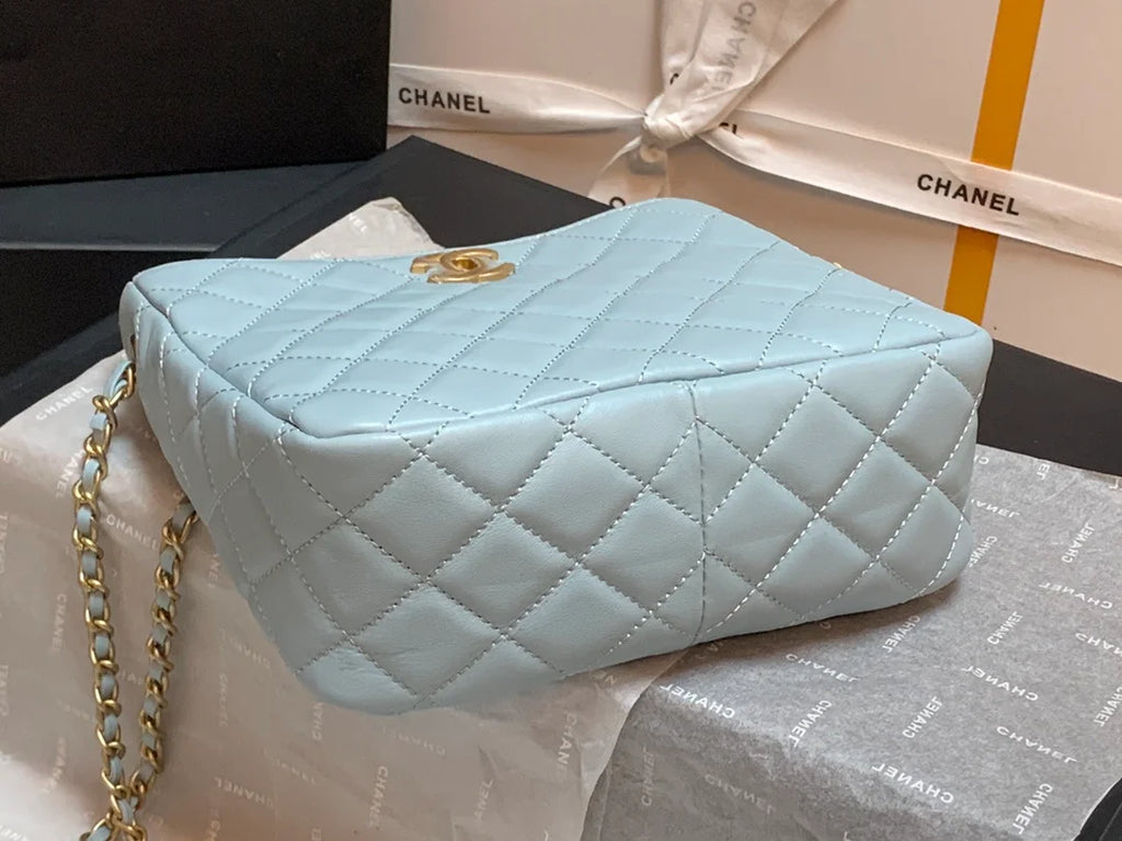 Light Blue Hobo Handbag V6406