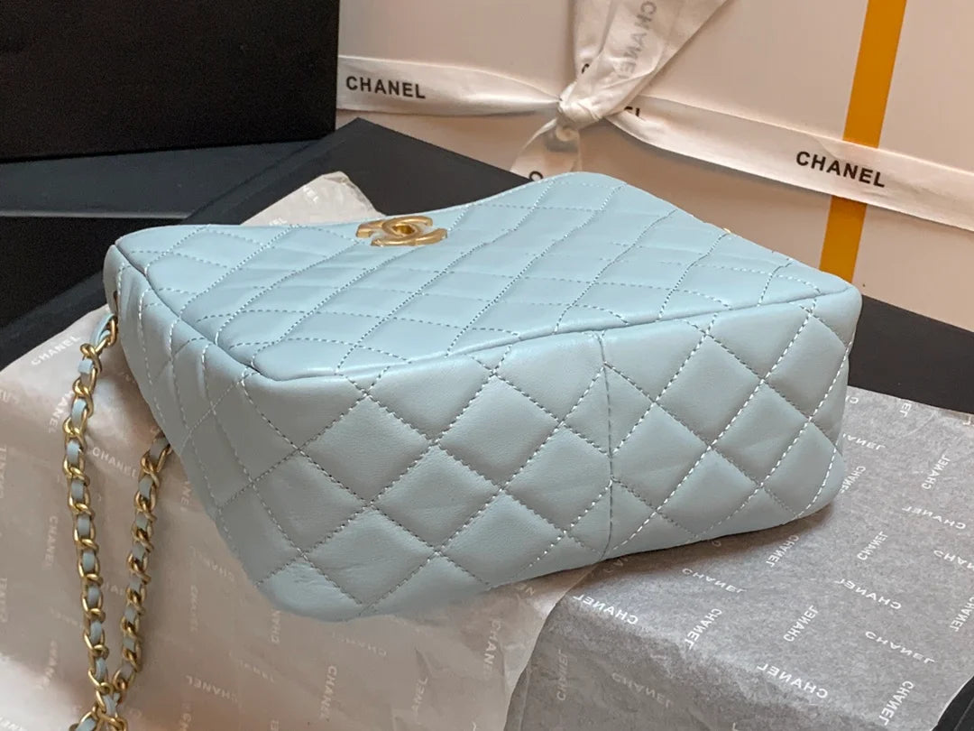 Light Blue Hobo Handbag V6406