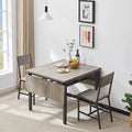 Folding Drop Leaf Dining Table with Shelf I448
