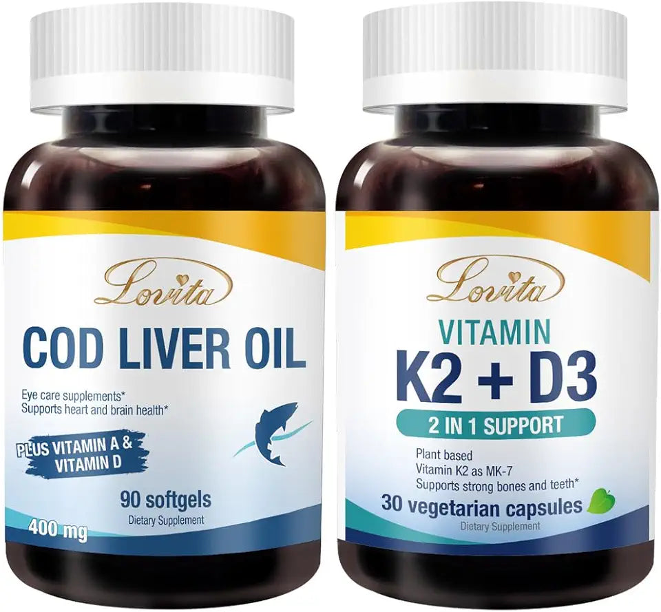 Cod Liver Oil & K2 D3 Dietary Supplement K903