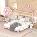Full Size Wood Platform Bed Frame with House Shape Headboard Q404282