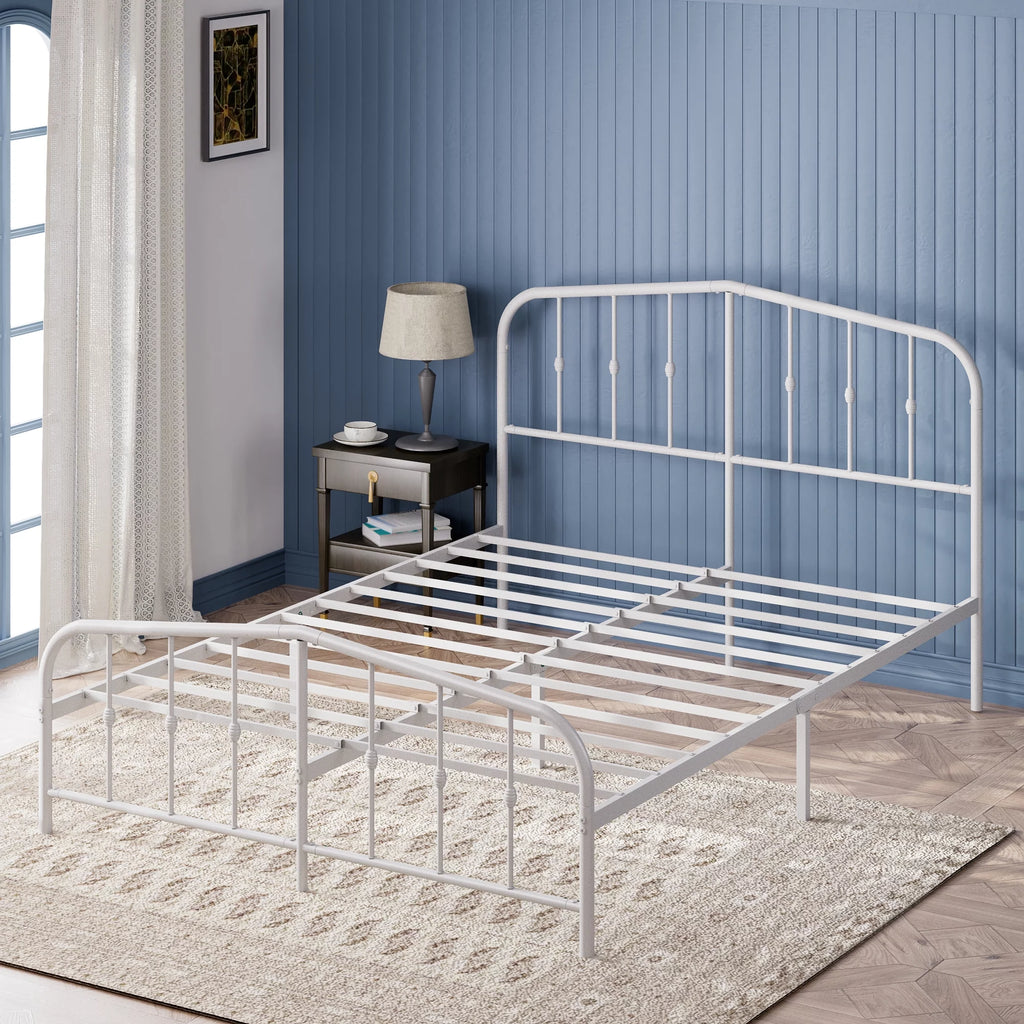 Black Queen Metal Platform Bed Frame W4241