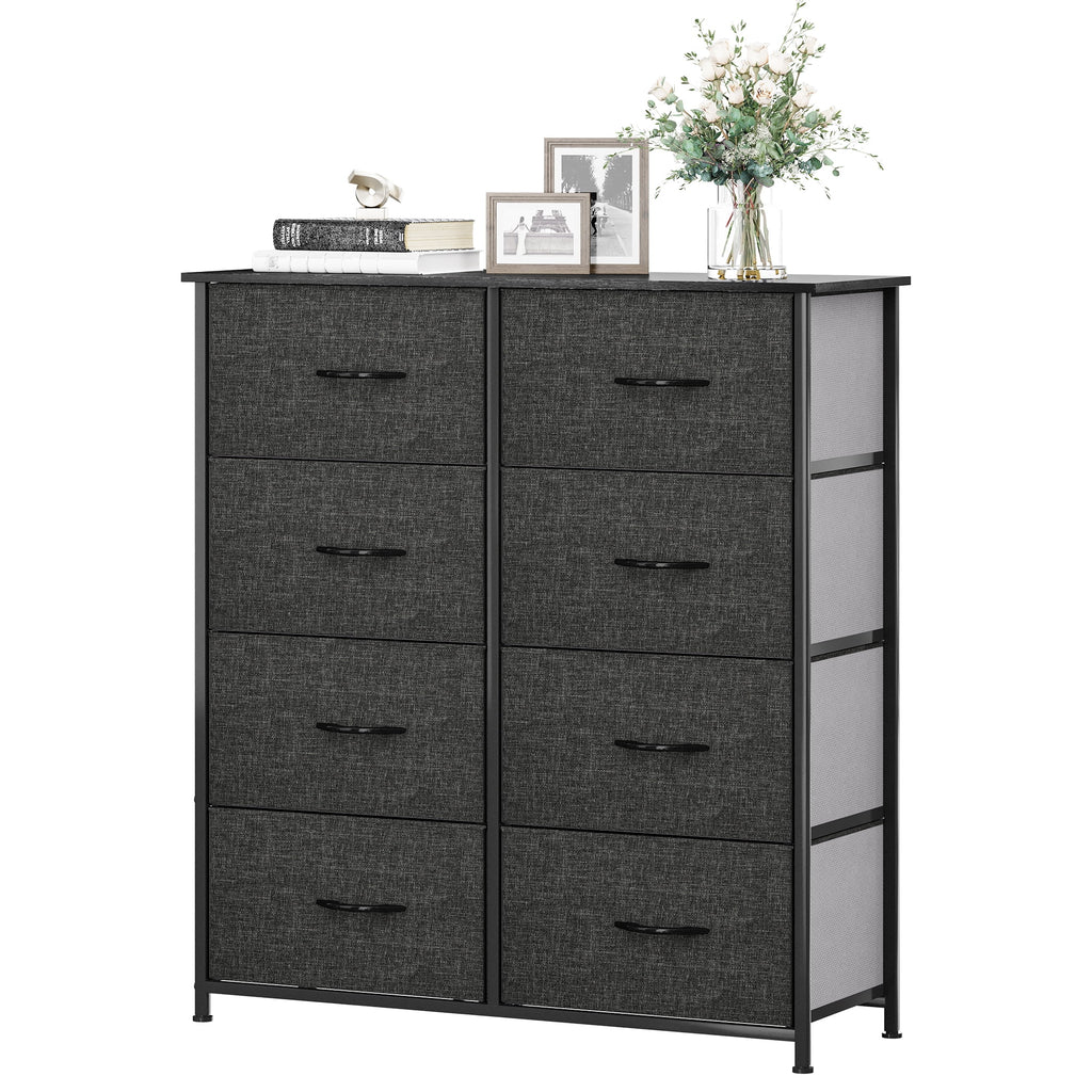 Black Gray 8 Drawer Dresser K946126