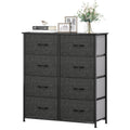 Black Gray 8 Drawer Dresser K946126