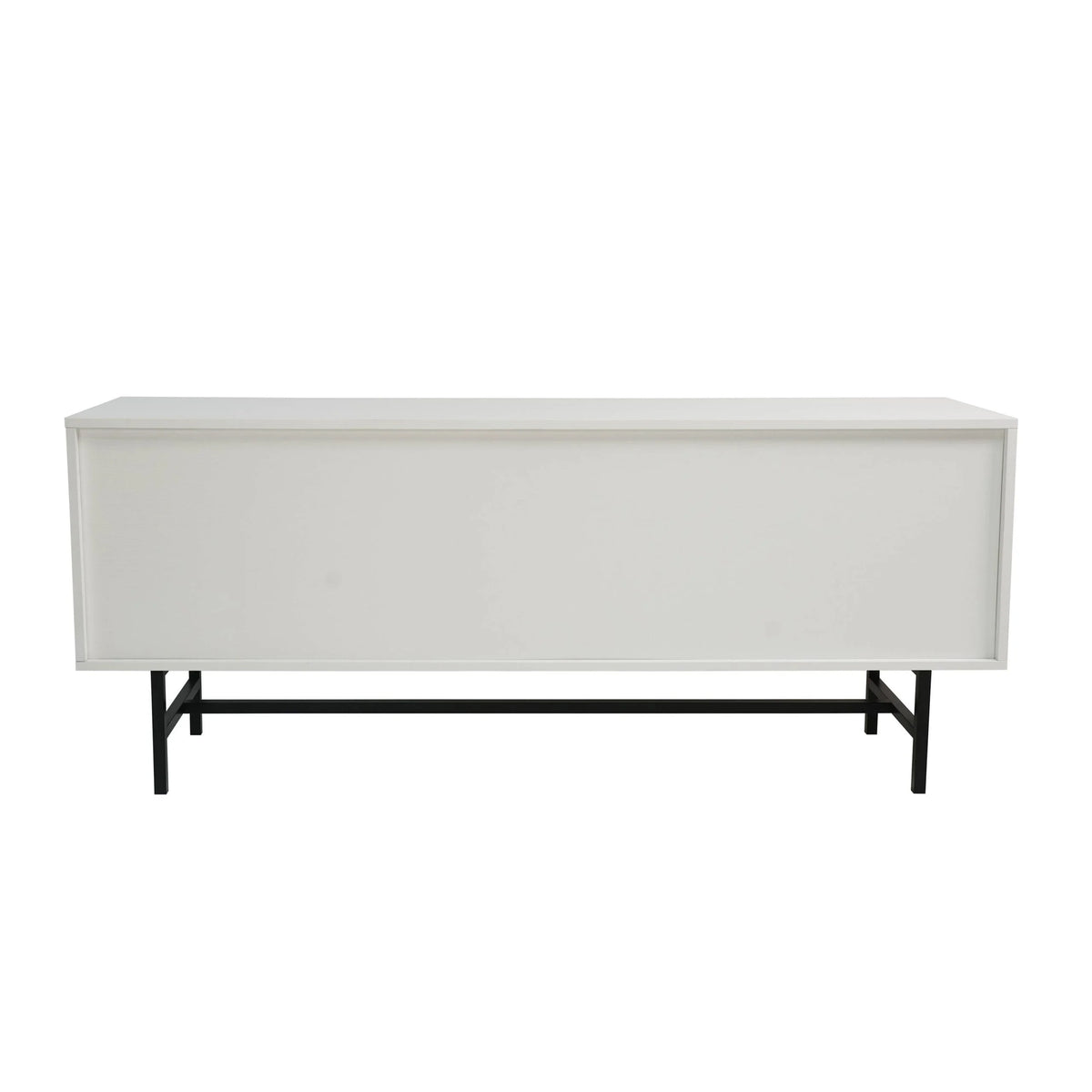 Mid-Century Modern Rectangular TV Stand with Enclosed Storage M6825