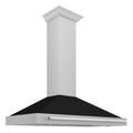 48 Inch Stainless Steel Range Hood with Black Matte Shell T981