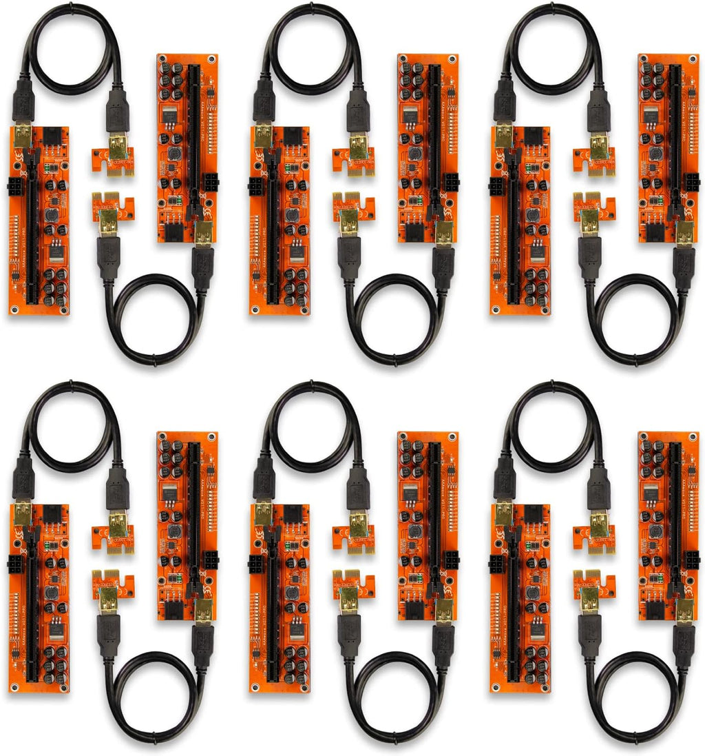 PCIE Riser 1x to 16x Graphic Extension 60cm USB 3.0 Cable Pack of 12 O8766