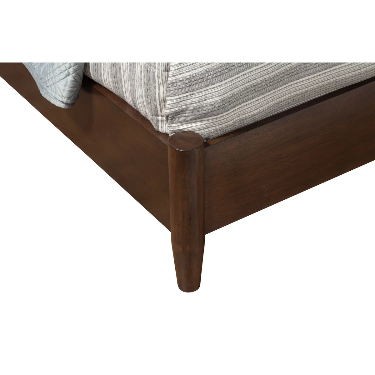 Gray Wood Queen Panel Bed Q7581