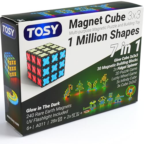 3x3 Magnet Cube 240 Magnets 30 Blocks 7in1 Toy M695091