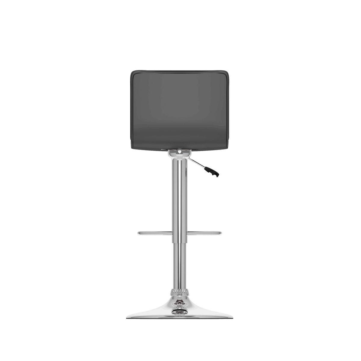 Adjustable Leatherette Bar Stool Set of 2 Red Q8061