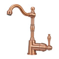 One-Handle Widespread Kitchen Bar Faucet Copper Finish M1912
