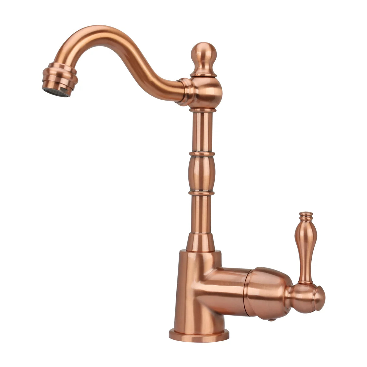 One-Handle Widespread Kitchen Bar Faucet Copper Finish M1912