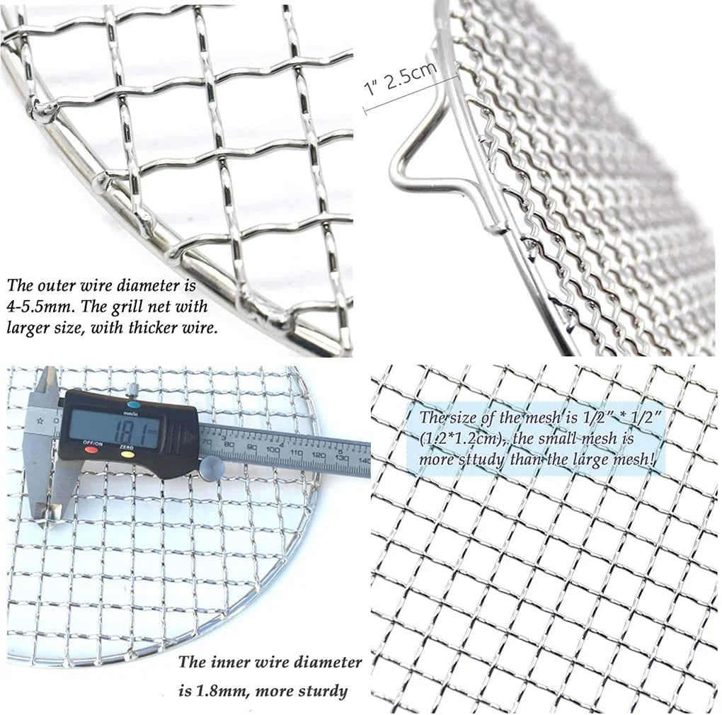 12 Inch Round Stainless Steel Basting Cover Dome and Cooling Wire Racks and BBQ Tong O5715