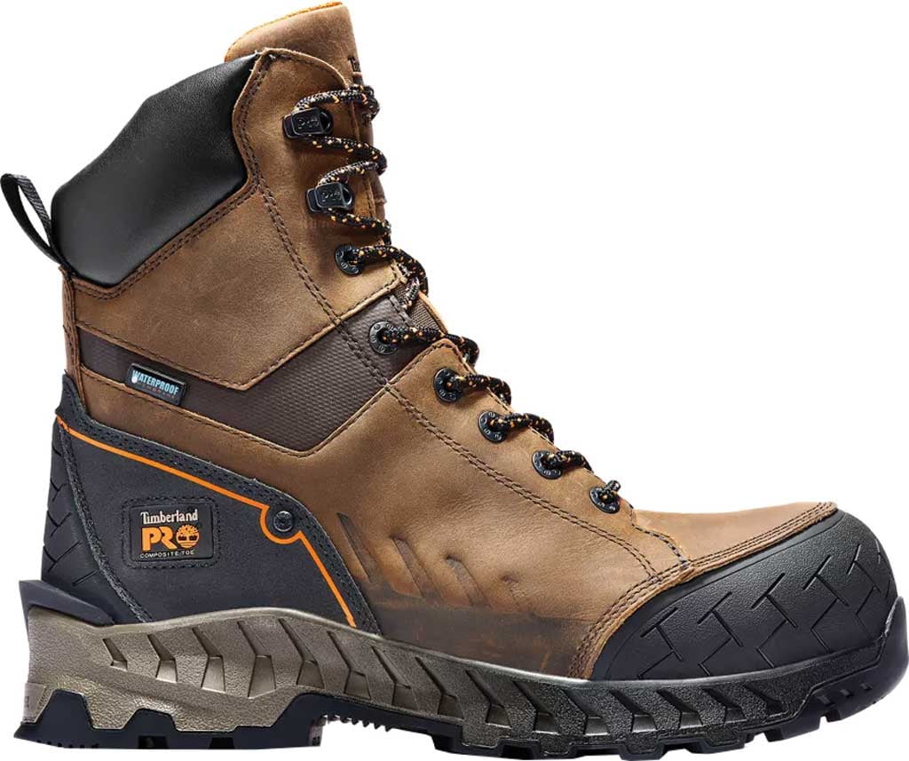 Brown Comp Toe 8 Inch Boot Y330