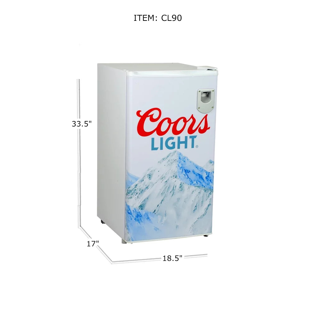 Compact Fridge with Bottle Opener, 90 L 3.2 Cubic Foot T847867