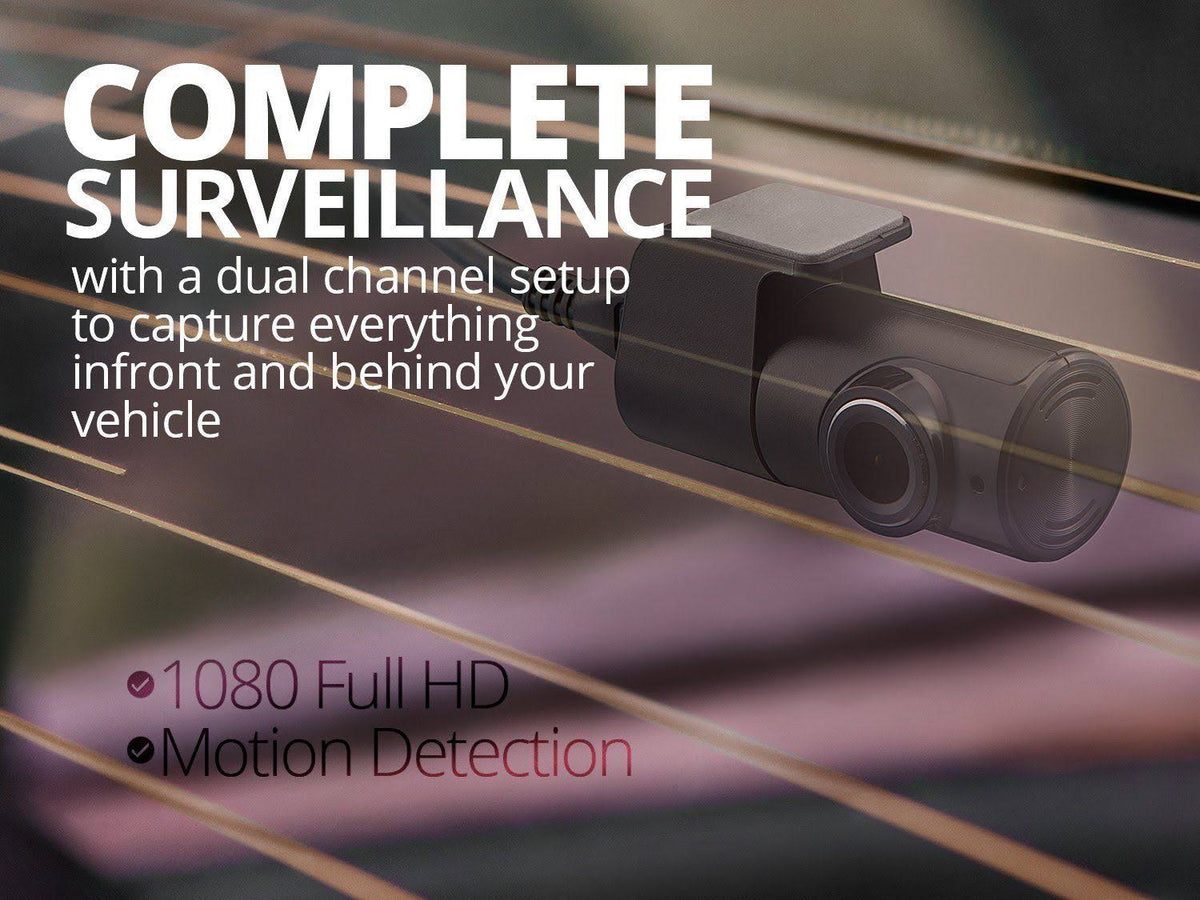 Dashcam with Rear View Camera with 32GB microSD Card D9873