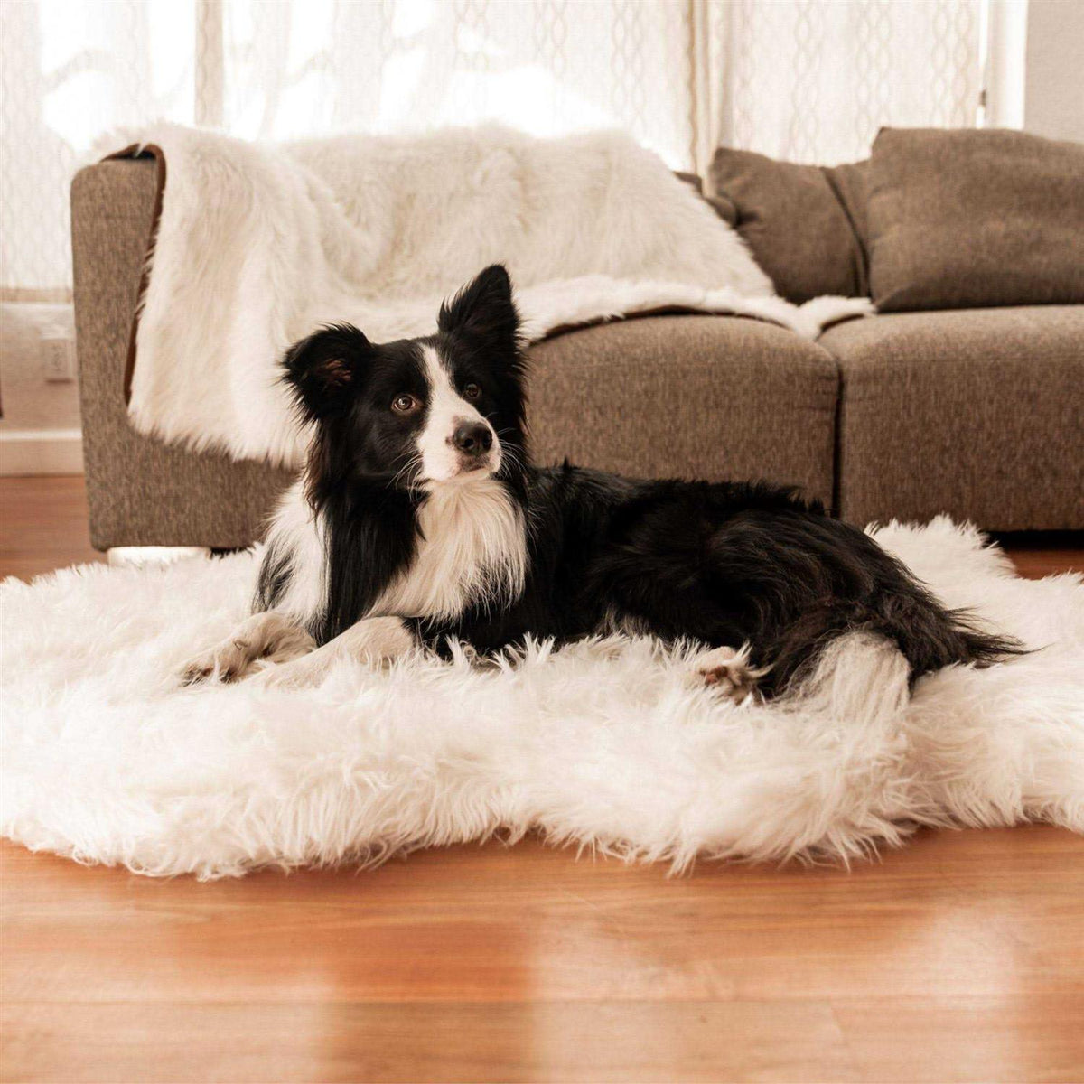 Faux Fur Orthopedic Dog Bed J3777