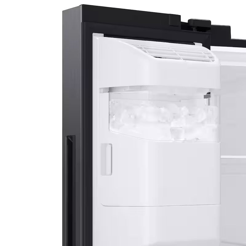 Side by Side Refrigerator in Black Stainless Steel Y3928