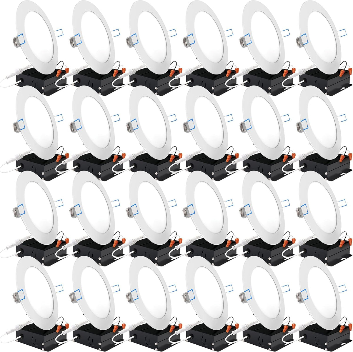 24 Pack 6 Inch Ultra Thin LED Recessed Ceiling Lights G22917
