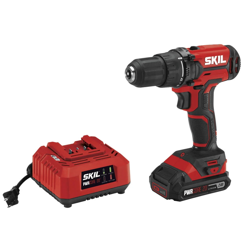 20V 1/2'' Drill Driver Kit with 2.0 Ah Lithium Battery & Charger K555