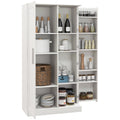 White 14-Tier Kitchen Pantry Storage Cabinet R6146