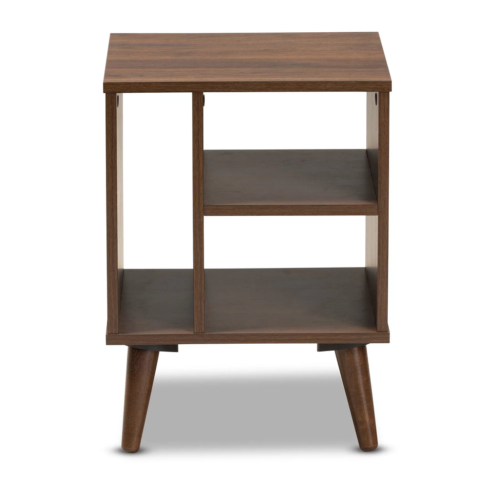 Walnut Finished Wood End Table C1540