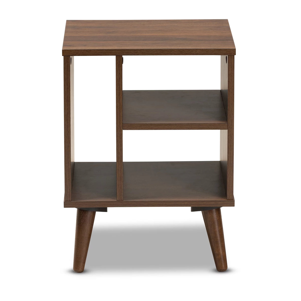 Walnut Finished Wood End Table C1540