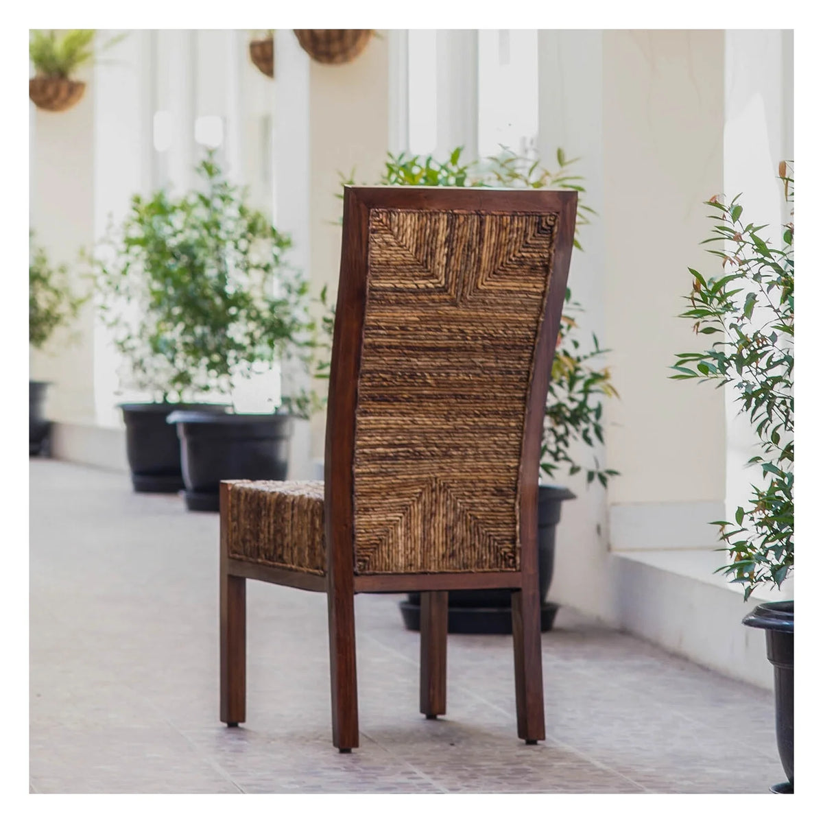 Brown Mahogany Dining Chair Z651457